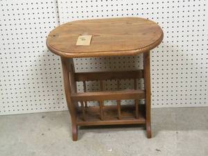 End Table With Magazine Rack...
