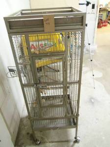 4 Foot Bird Cage on Caster Wheels...