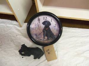 Black Lab Clock (ducks Unlimited) a...