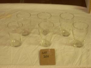 Mini Coke drink glasses x6...
