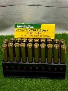 lot 16 image: 20 Rounds 270 Win Ammo Ammunition