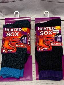 lot 30 image: 2 Pair of New Womens Thermal Socks