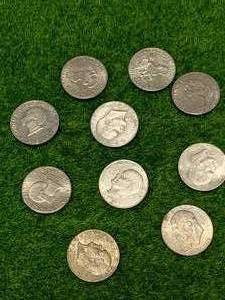 lot 53 image: Lot of 10 Eisenhower Dollars