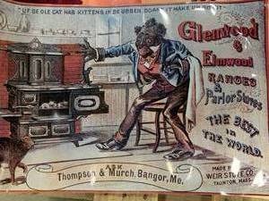 lot 58 image: Glenwood & Elmwood Stove Poster 16 x 25