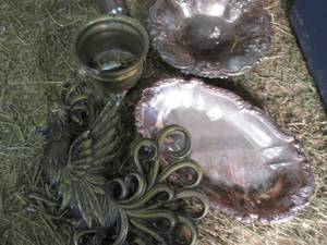 lot 2 image: Vintage Home Dcor Brass & Copper ...