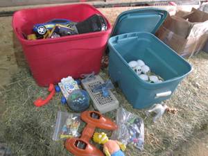 lot 67 image: (2) Totes of Toys See Photos...