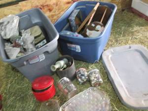 lot 71 image: (2) Totes of Random Misc. Items Se...