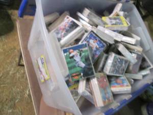 lot 90 image: Tote of Sports Cards See Photos...