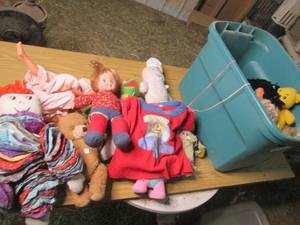 lot 107 image: Large Tote of Vintage Stuffed Toys ...