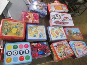 lot 109 image: Lot of Metal Lunchboxes See Photos...