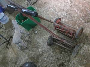lot 127 image: (2) Vintage Lawnmowers...