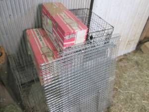 lot 141 image: Lot of Mailboxes, & Metal Pet Crate...