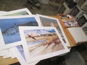 lot 143 image: Art Kit in Wood Box & Large Lot of ...