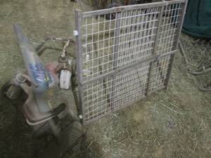 lot 144 image: (2) Tricycles, Painted Hand Saw (Mo...
