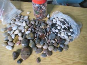 lot 169 image: Large Lot of Tumbled and Raw Stones...
