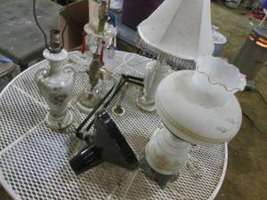 lot 201 image: Table Lamps See Photos...
