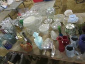 lot 202 image: Huge Lot of Glassware, (2) 7pc. Sal...