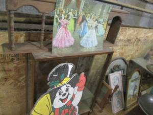 lot 211 image: Artwork, Glass Cabinet, Snowman She...