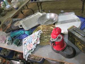 lot 215 image: Vintage Ammo Case, Toilet Seat NIP,...