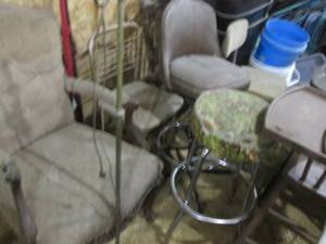 lot 238 image: Vintage Chair, Lamp, High Chair, Vi...