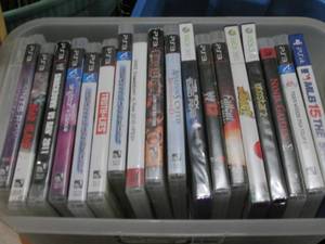 lot 243 image: Bin of Video Games, PS3, PS4, XBOX ...