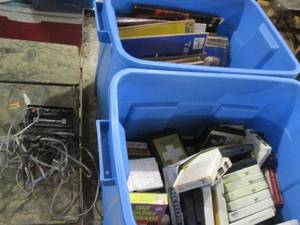 lot 255 image: (2) Totes Full of Vintage Records, ...