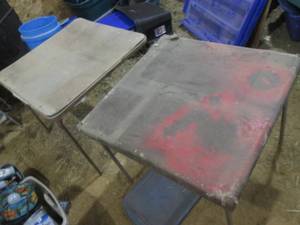lot 301 image: (2) Folding Card Tables...