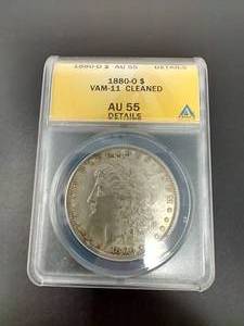 1880-O GradedSlabbed AU55 Morgan Dollar