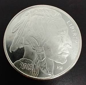 2013 1 Oz. Buffalo Silver Round