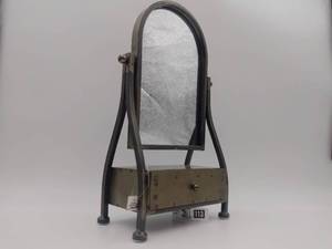 lot 113 image: HOM Furniture Hand Crafted Steel MirrorJewelry Box, Brand New