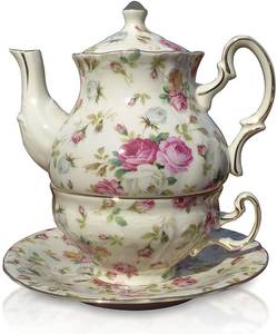 lot 155 image: Victorian Trading Company Elizabeth Park Tea Set, Brand New
