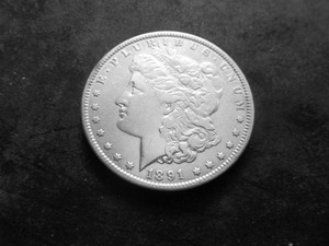 1891 Morgan Silver Dollar