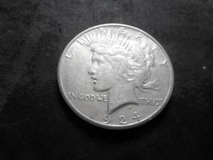 1924 S Peace Silver Dollar