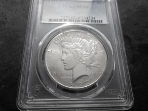 1927 Peace Silver Dollar