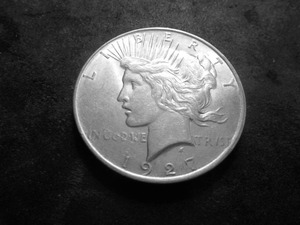 1927 D Peace Silver Dollar