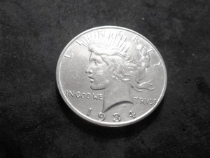 1934 D Silver Peace Dollar
