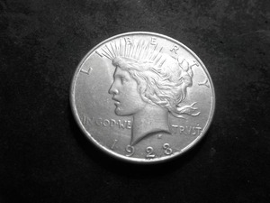 1923 D Peace Silver Dollar