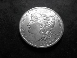 1884 O Morgan Silver Dollar