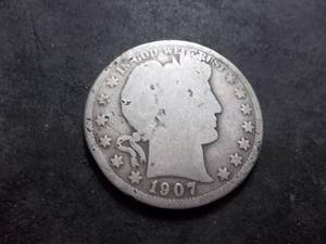 1907 D Barber Half Dollar