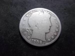1908 O Barber Half Dollar