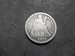 1872 Seated Liberty Dime