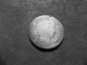 1895 S Barber Dime
