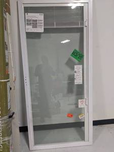 35 12 in x 78 in American Craftsmen Sliding Patio Door with blinds