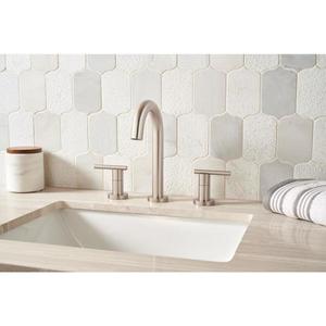 Calypso Blanco Lotus Pattern 12 in. x 12 in. x 10mm Textured Marble Mesh-Mounted Mosaic Tile (1 sq. ft.) by MSI
