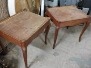 lot 2 image: Set of 2 Wood End Tables 25 x 20 x ...