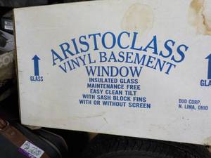 lot 25 image: Aristo class Vinyl Basement Window...