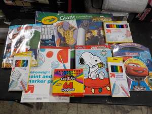 lot 76 image: Large Coloring Lot Pixar, Crayola,...