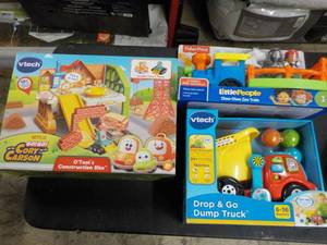 lot 78 image: Childrens Dump Truck, Train, And c...