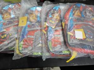 lot 108 image: Lot of 3 Paw Patrol Backpacks...