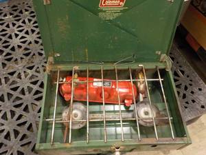 lot 130 image: Coleman Camp stove...